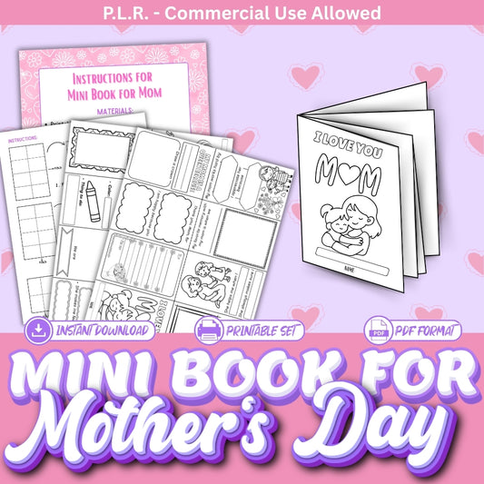 PLR Printable Mini Book for Mother's day