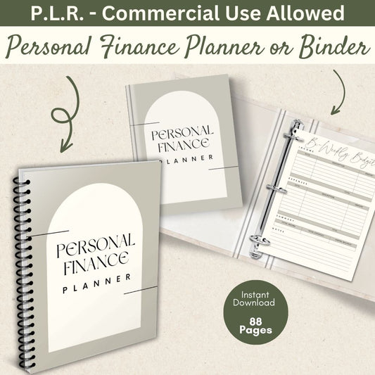 PLR Minimalist Personal Finance Planner