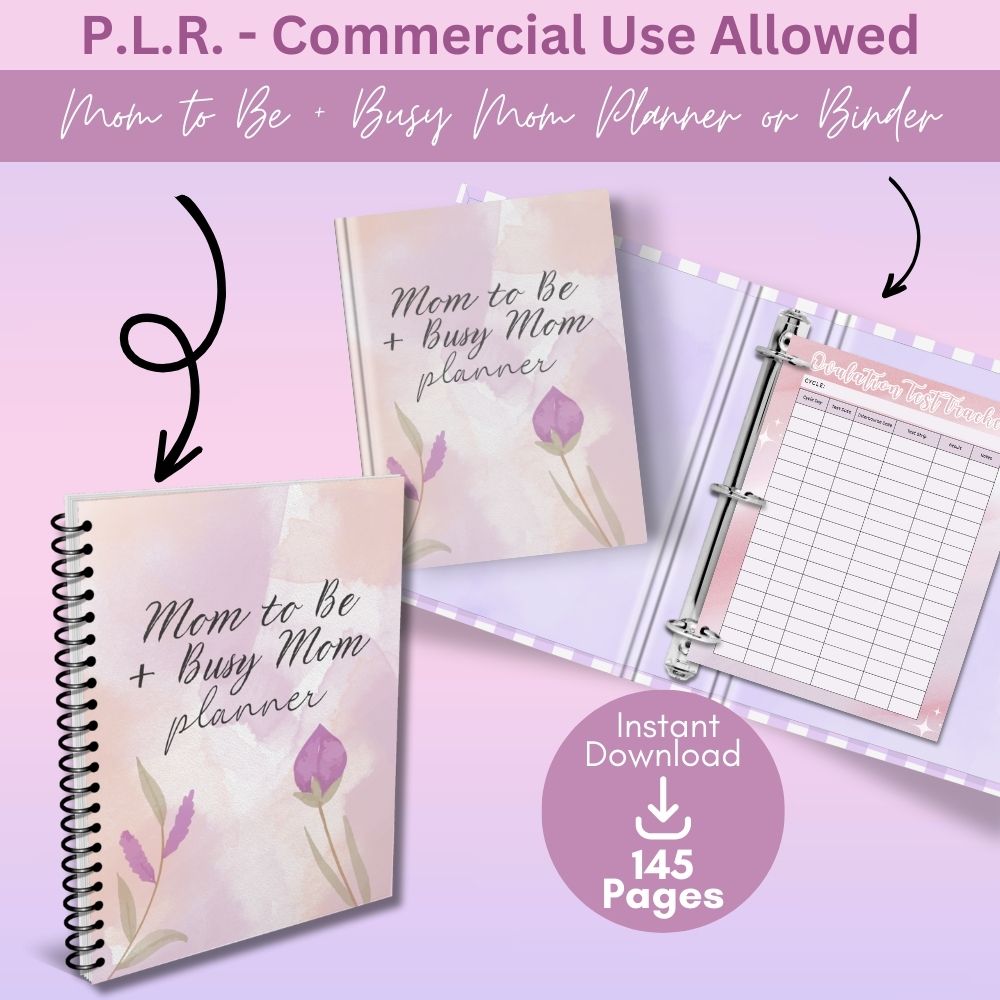 PLR Mom to Be + Busy Mom Planner