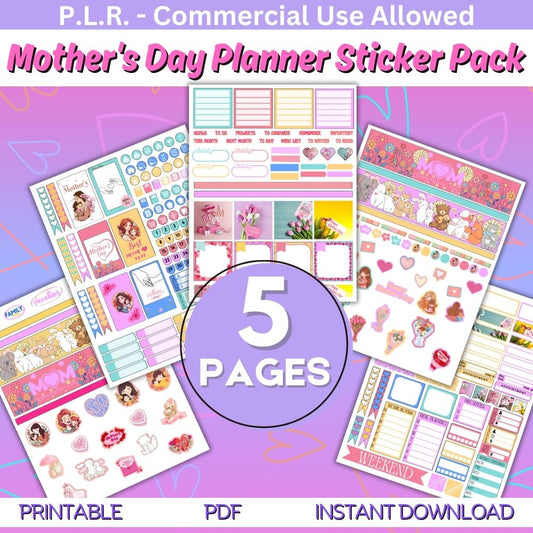 PLR Mothers Day Planner Stickers