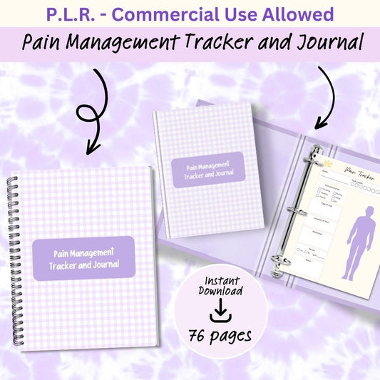 PLR Pain Management Tracker Journal