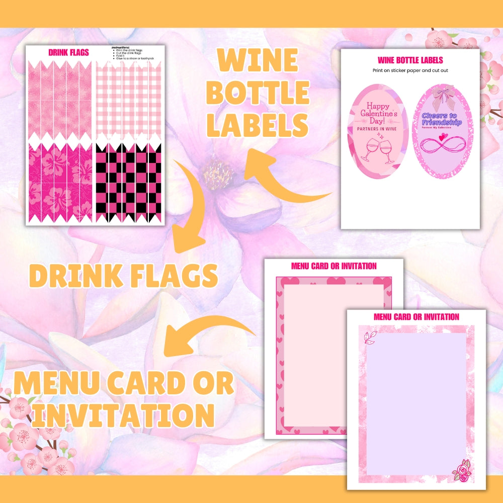 PLR Galentine's Day Party Printables