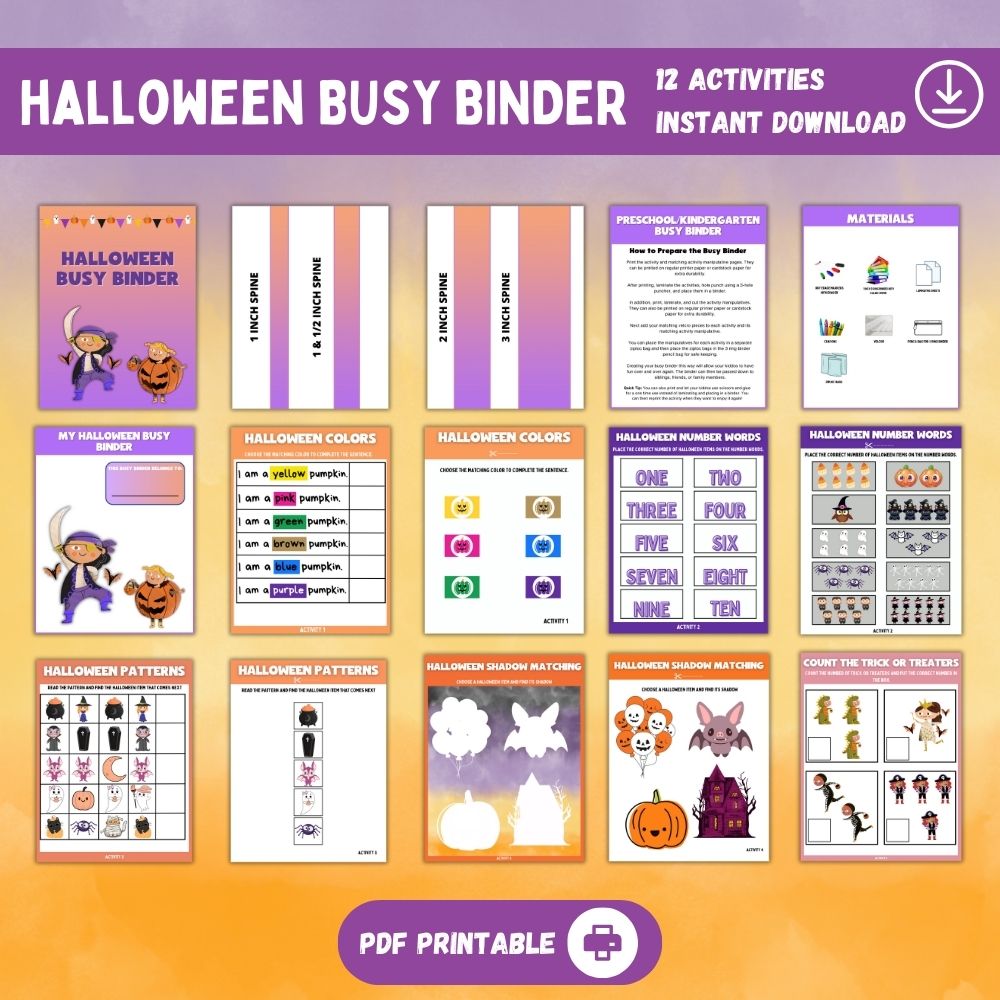 PLR Halloween Busy Binder