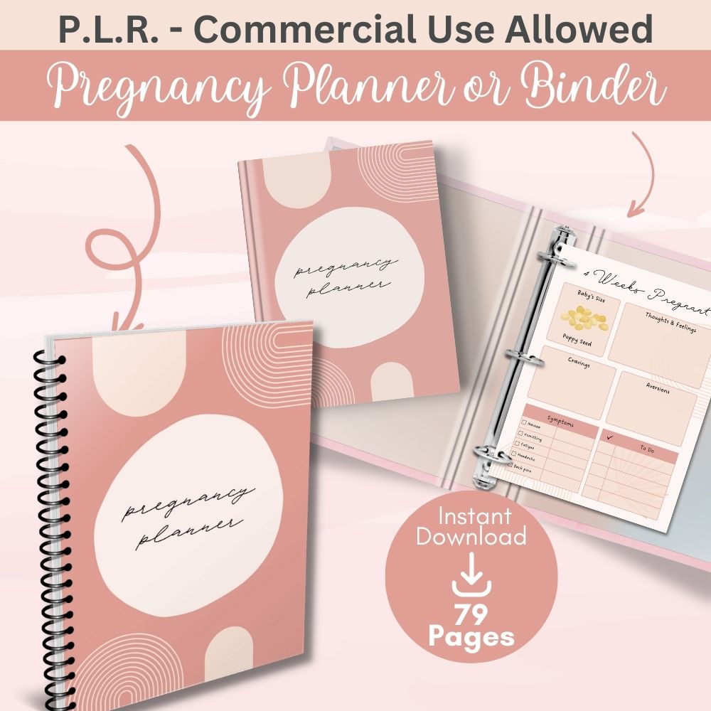 PLR Pregnancy Planner - Boho Design