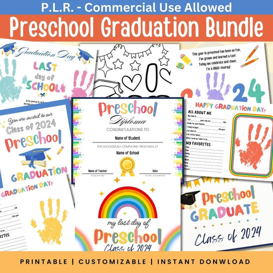 PLR Preschool Graduation Bundle