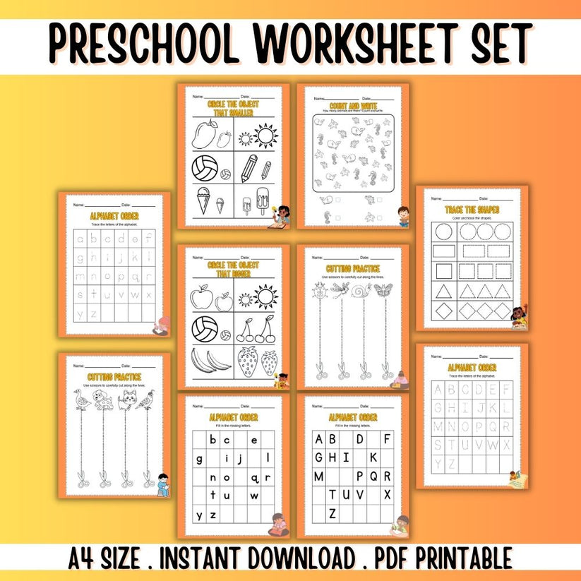 PLR Preschool Worksheets – plr-printables-store