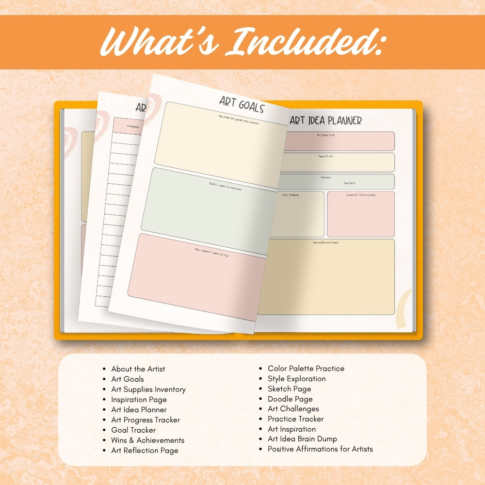 PLR Printable Artists Planner or Binder