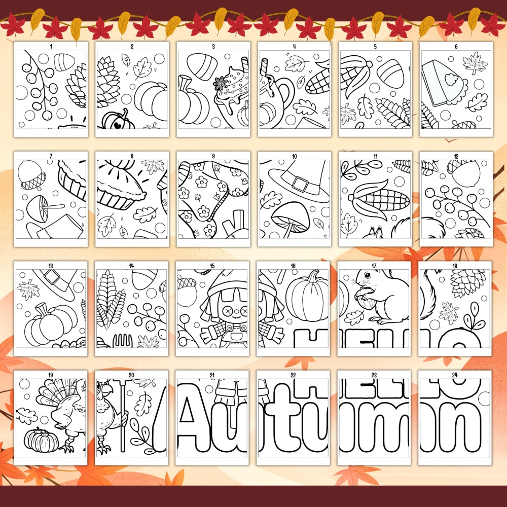 PLR Printable Autumn Collaborative Poster