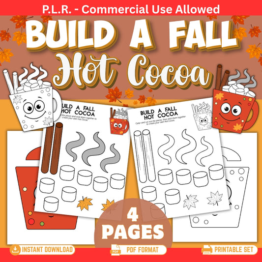 PLR Printable Build a Fall Hot Cocoa