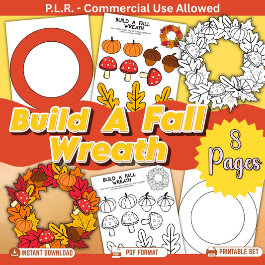PLR Printable Build a Fall Wreath