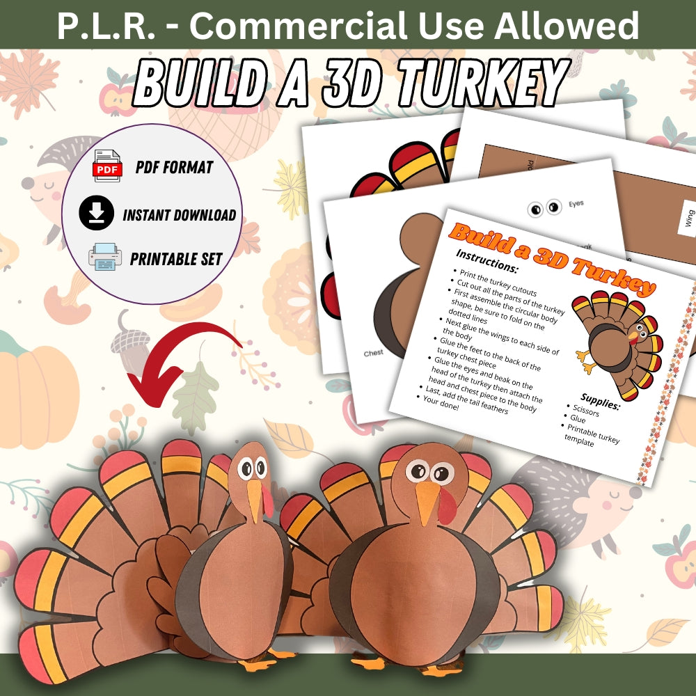 PLR Build a 3D Turkey