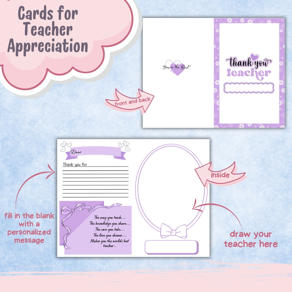 PLR Teacher Appreciation Cards