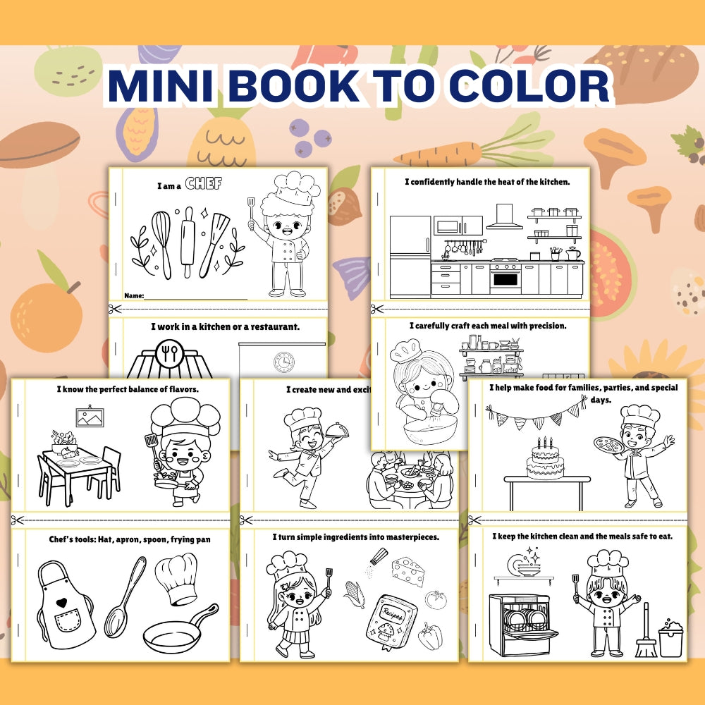 PLR Kids Chef Themed Activity Pack