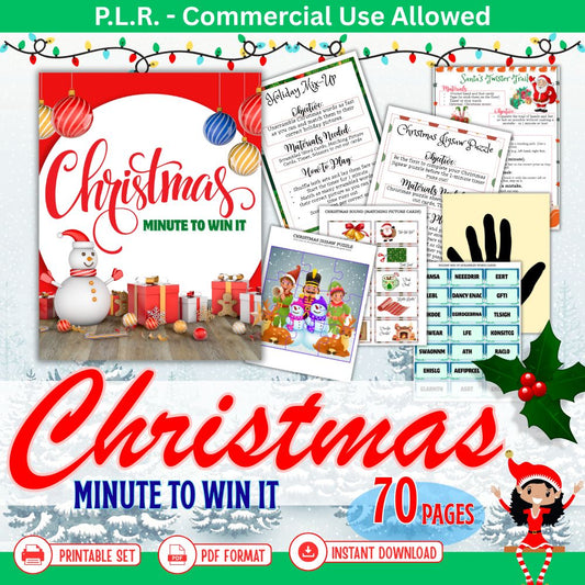 PLR Christmas Minute to Win It