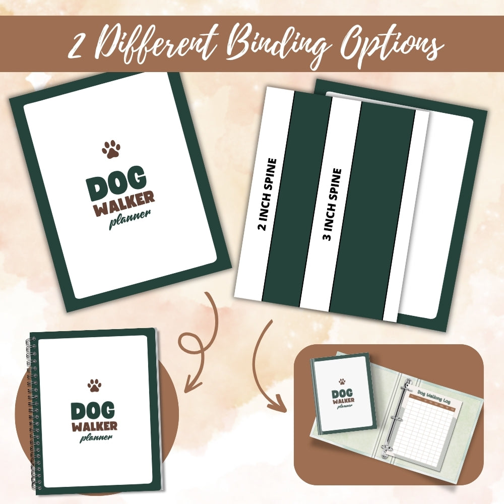 PLR Dog Walker Planner