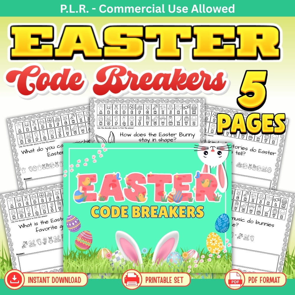 PLR Printable Easter Code Breakers