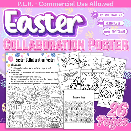 PLR Printable Easter Collaboration Poster