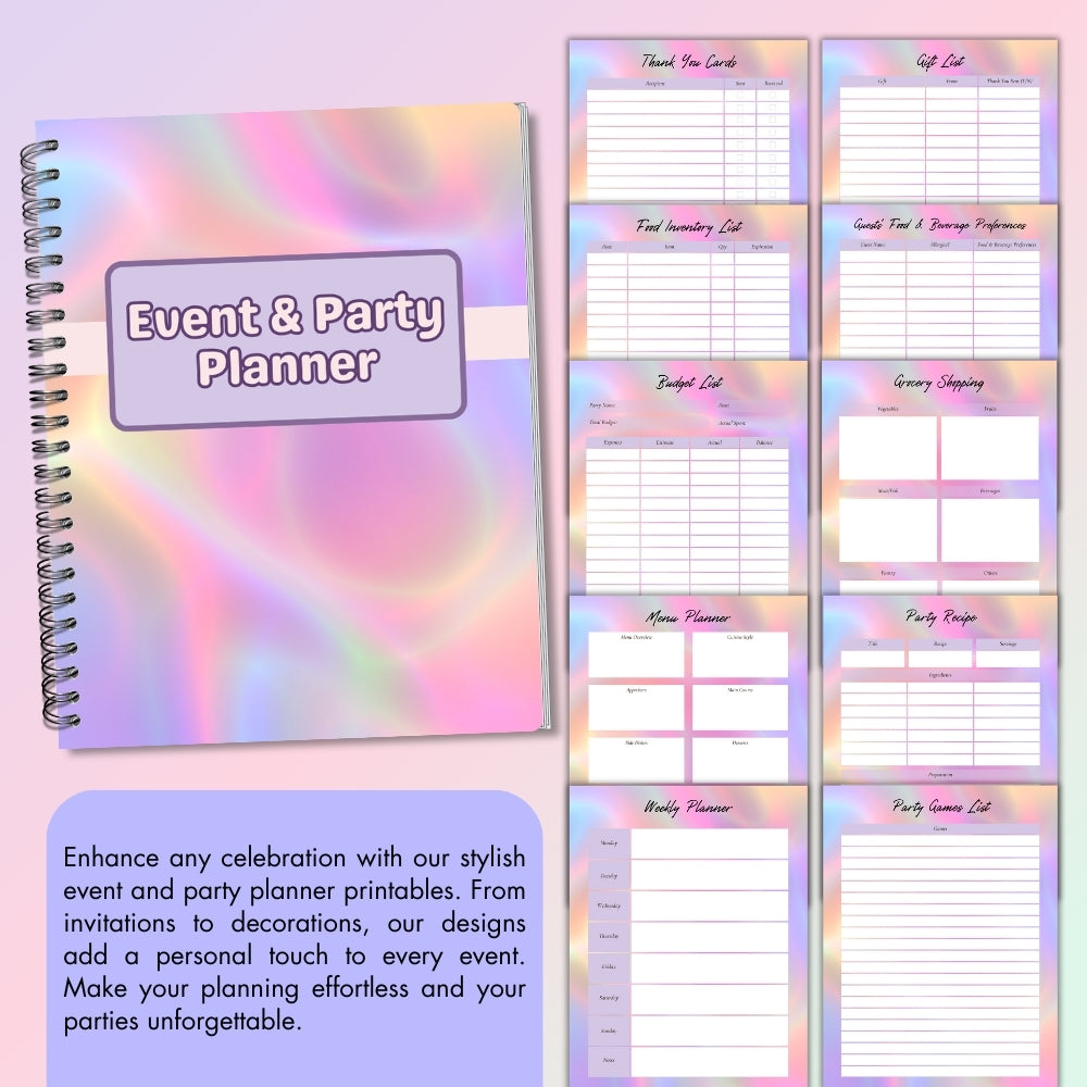 PLR Colorful Event & Party Planner