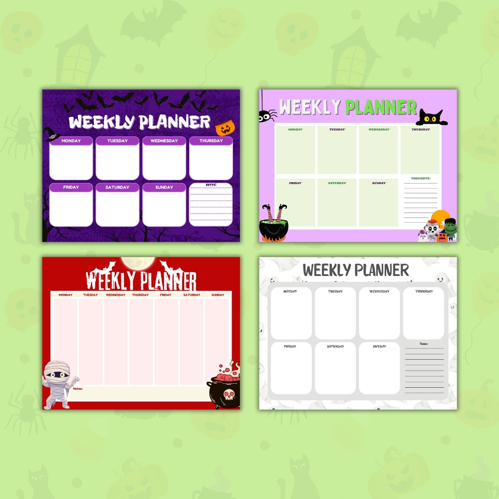 PLR Halloween Planner Pages Pack