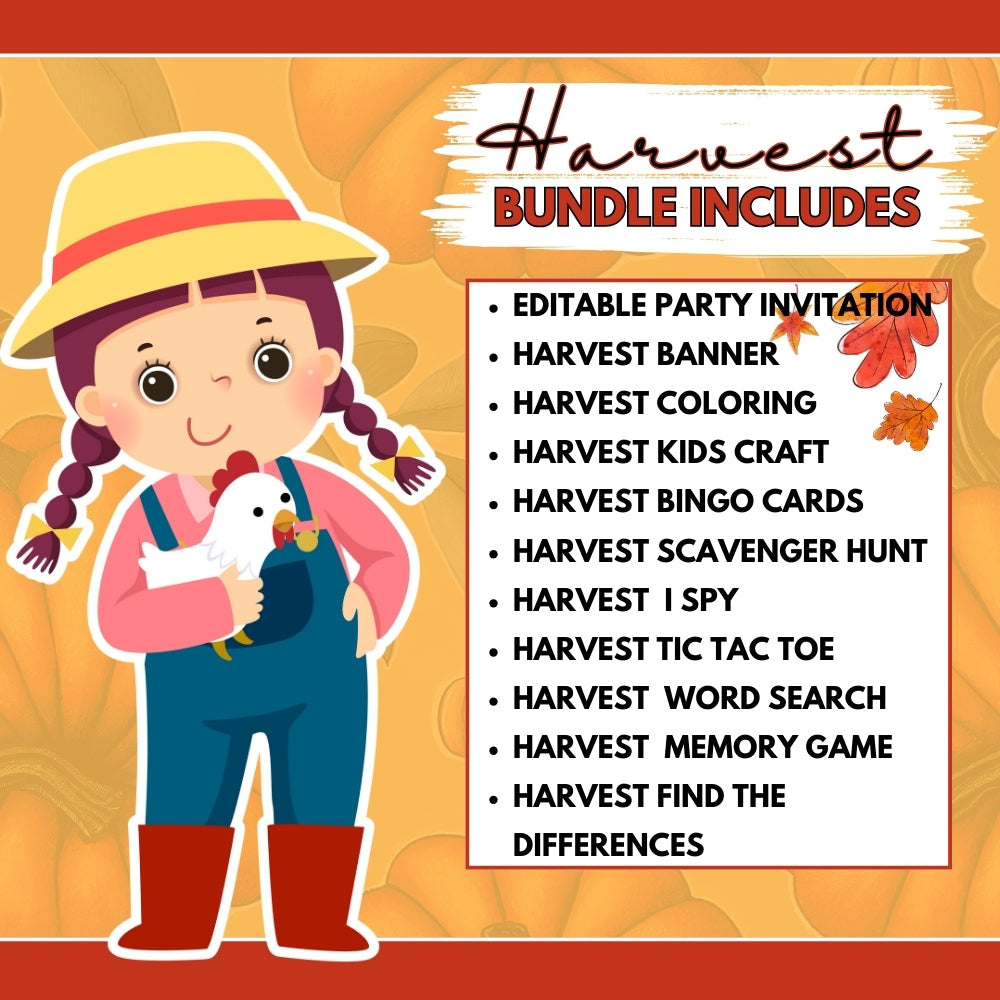 PLR Harvest Theme Bundle