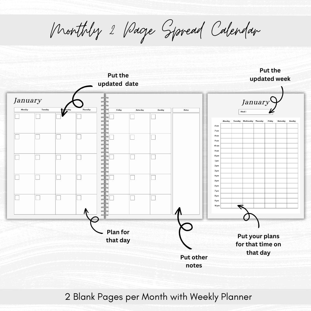 PLR Black and White Mom to Be + Busy Mom Planner