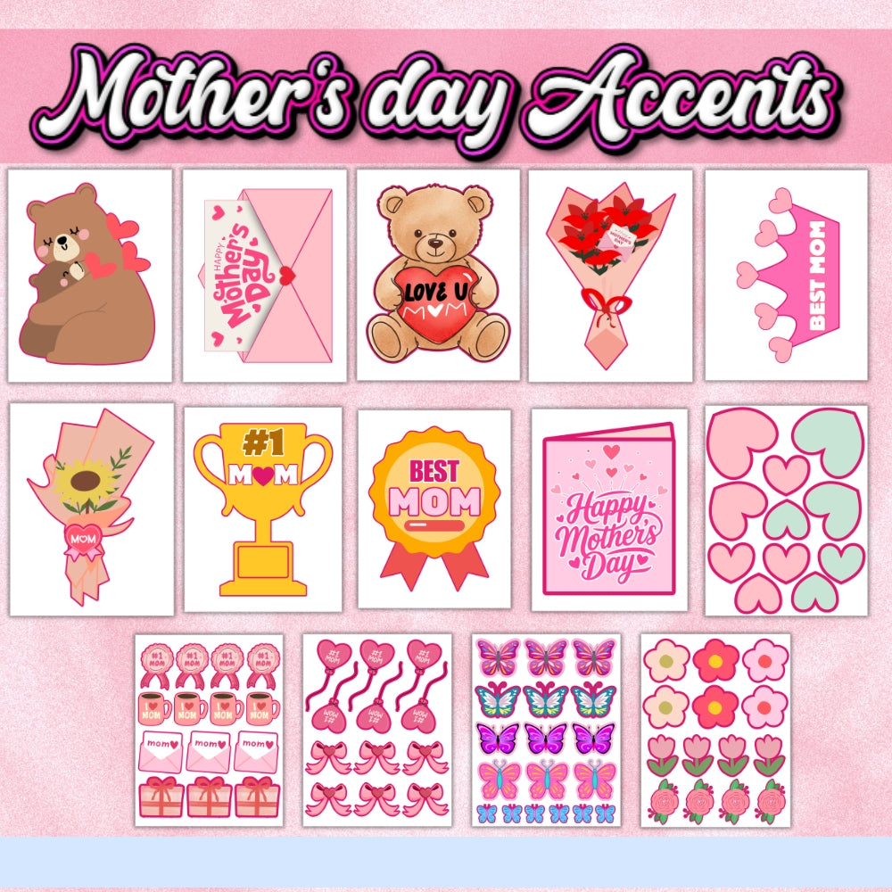 PLR Printable Mother's Day Themed Bulletin Board Kit
