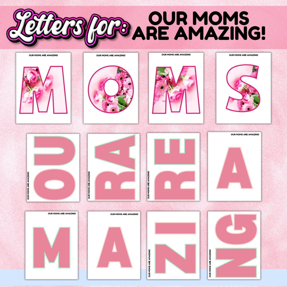 PLR Printable Mother's Day Themed Bulletin Board Kit