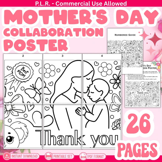 PLR Printable Mother's Day Collaborative Poster