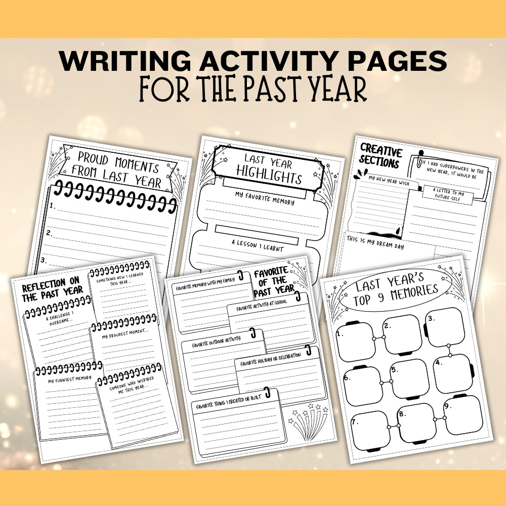 PLR New Year Resolutions Writing Activity