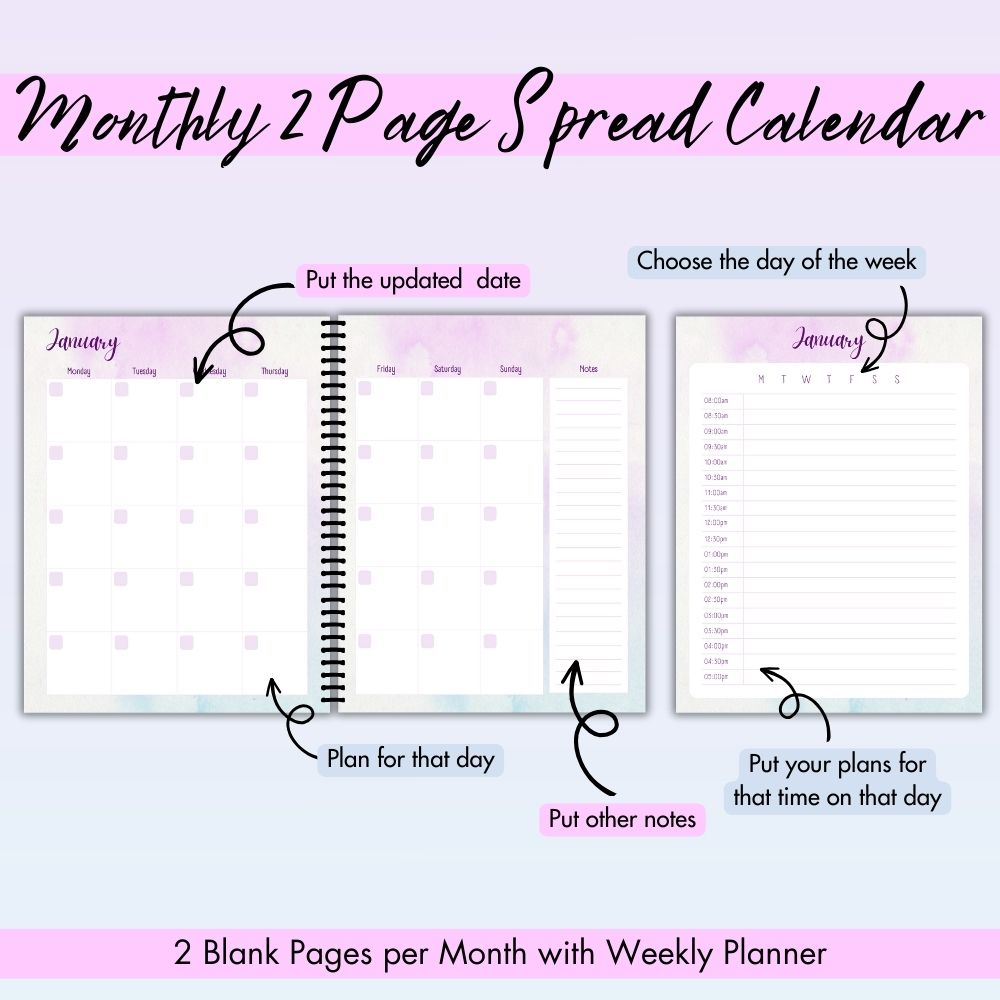 PLR Purple House Sitter Planner