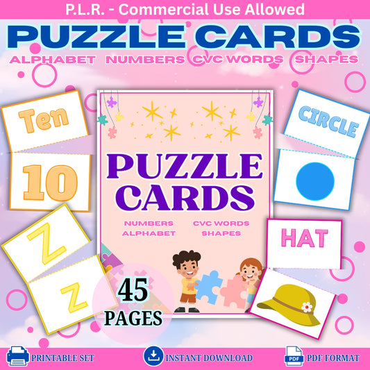 PLR Puzzle Cards