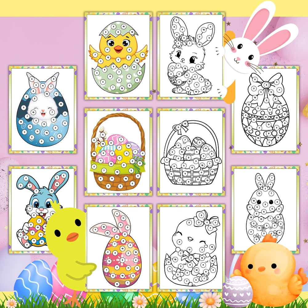 PLR Printable Easter Roll and Cover Math Game