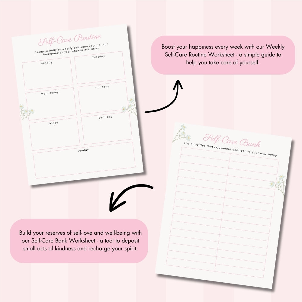 PLR Self-Care Worksheet Set