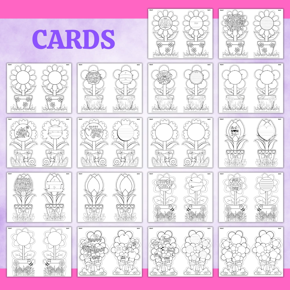 PLR Printable Standing Mother's Day Cards