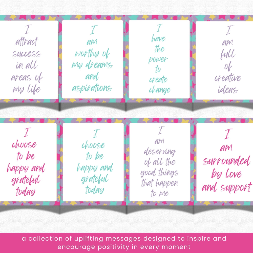 PLR Affirmation Card Bundle Stars Design