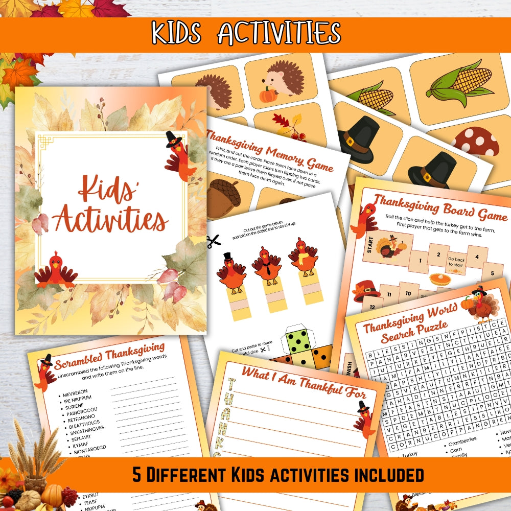 PLR Thanksgiving Party Planner