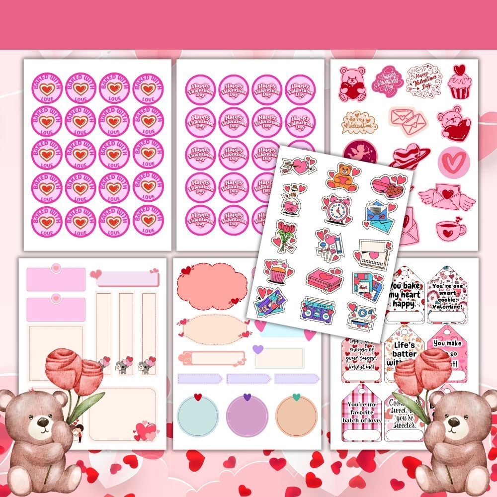 PLR Valentine Cookie Kit Printable Bundle