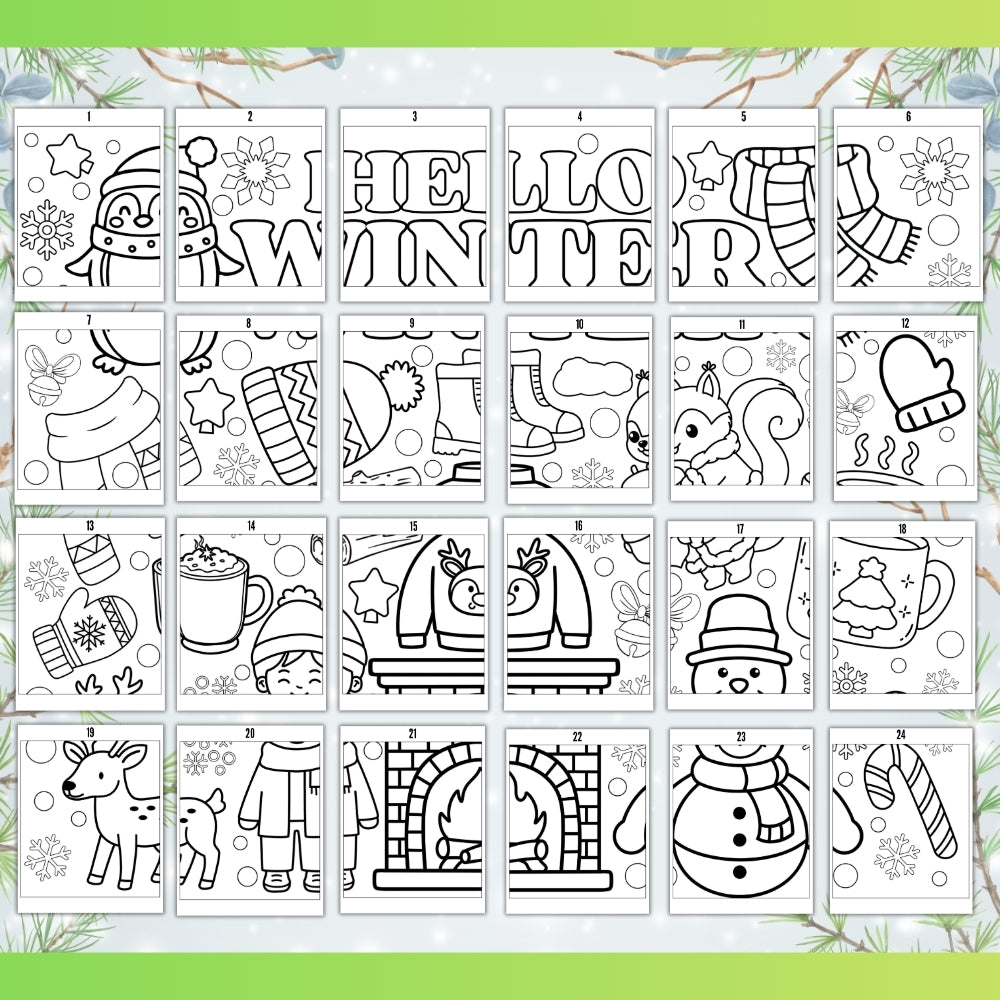 PLR Printable Winter Collaboration Poster