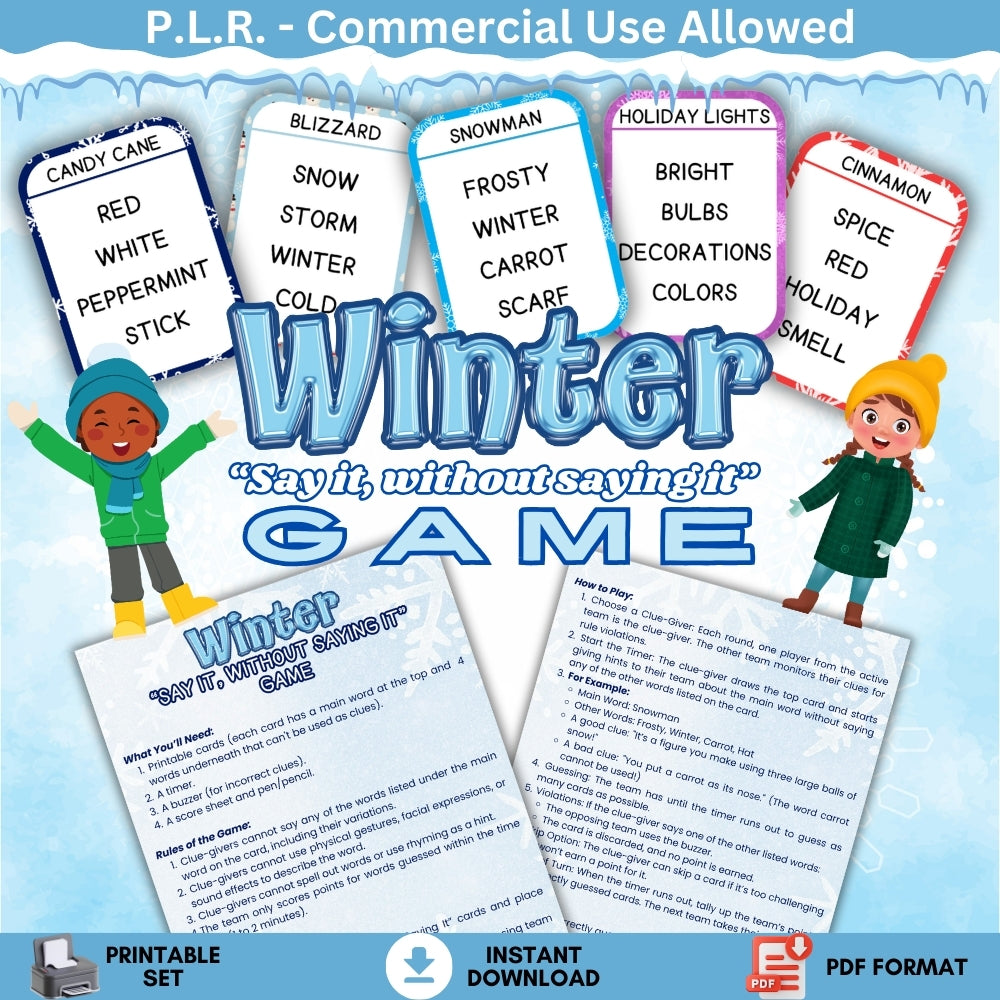 PLR Winter "Say it, without saying it" Game