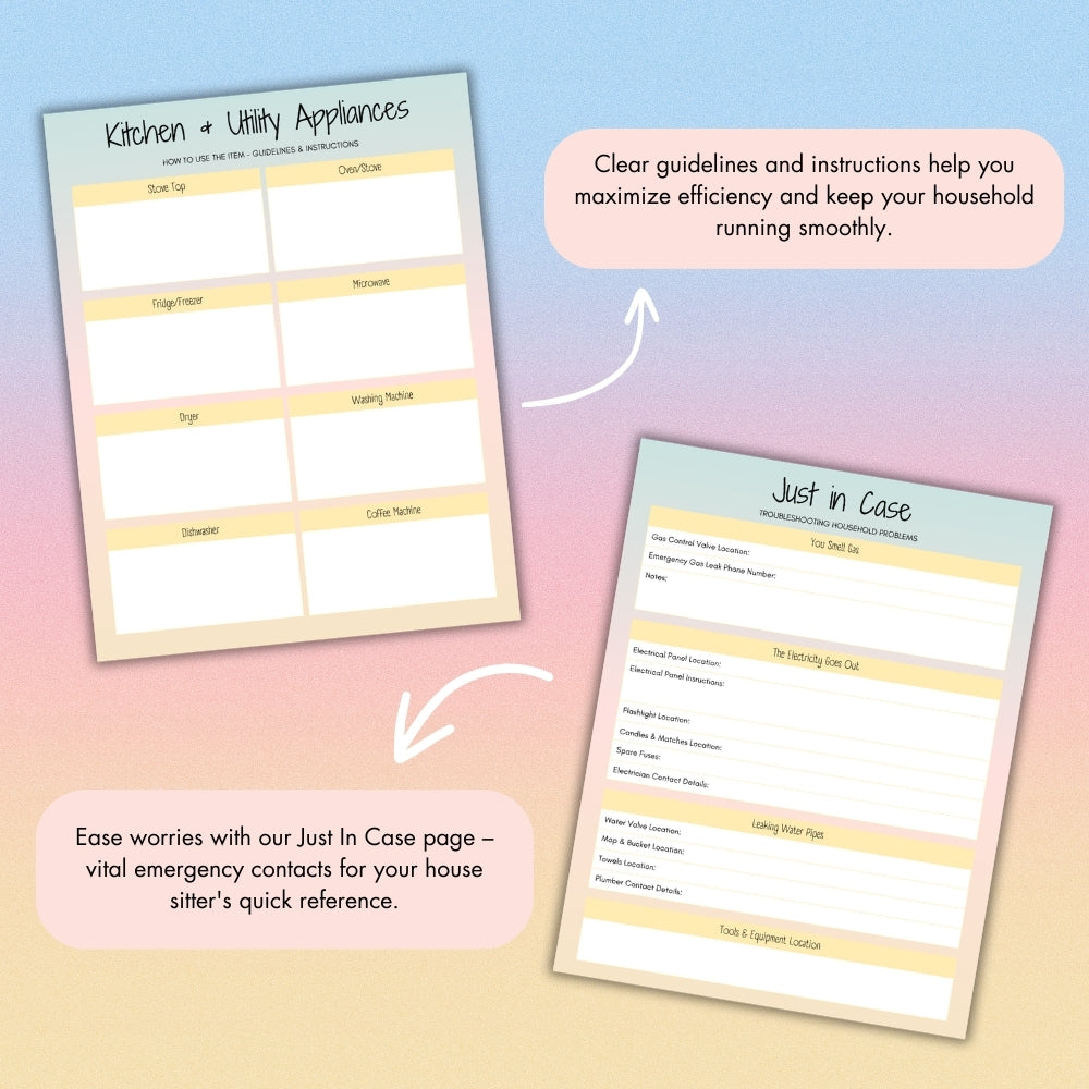 PLR House Sitter Planner