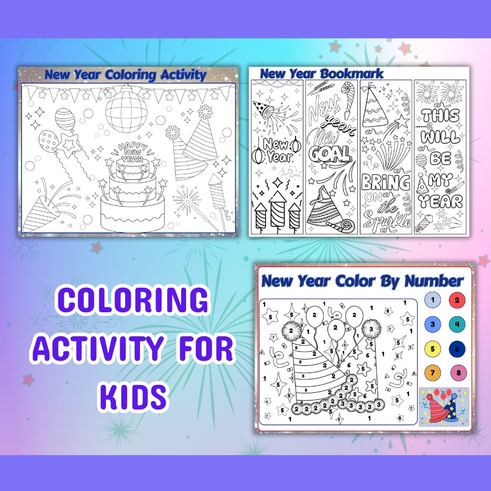 PLR New Year Kid Craft Bundle