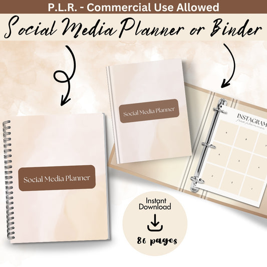 PLR Social Media Planner