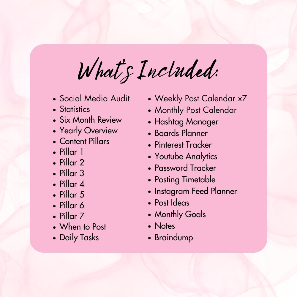 PLR Social Media Planner - Butterfly Theme