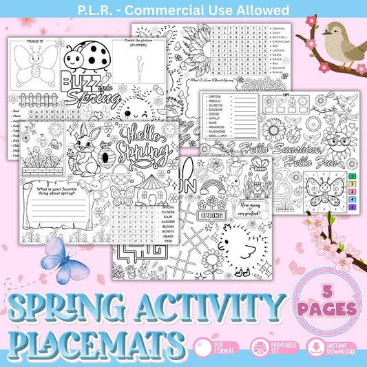 PLR Spring Activity Placemats