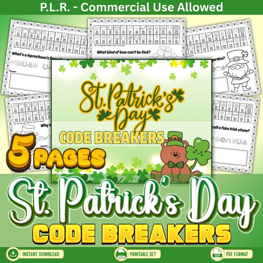 PLR St. Patrick's Day Code Breakers