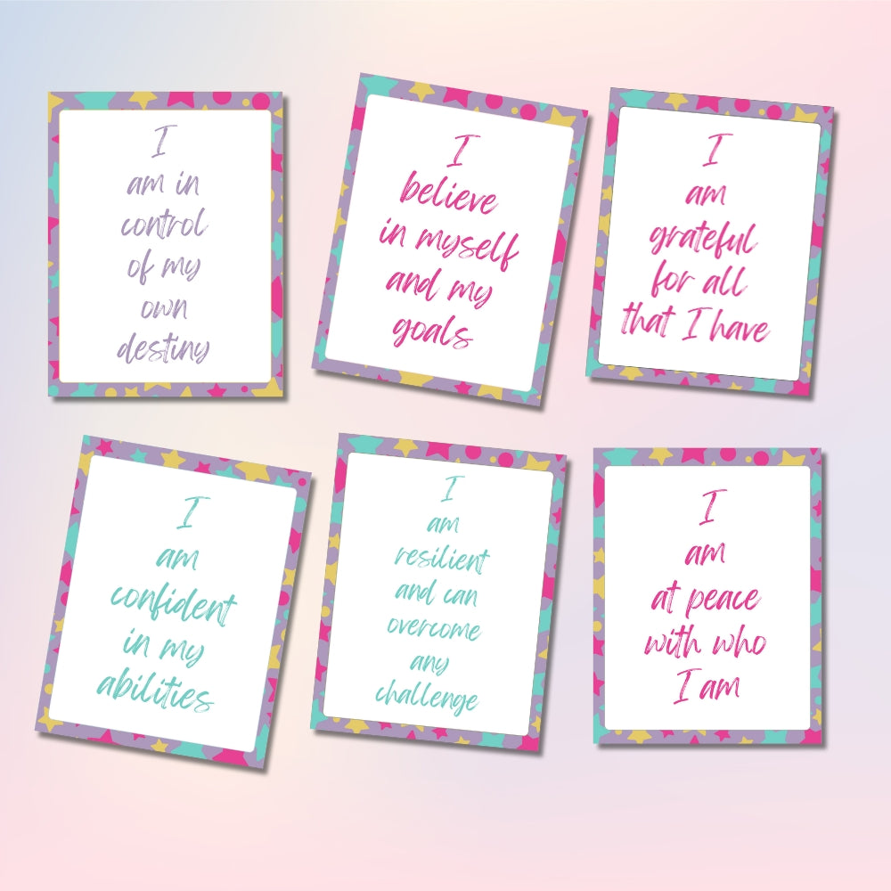 PLR Affirmation Card Bundle Stars Design