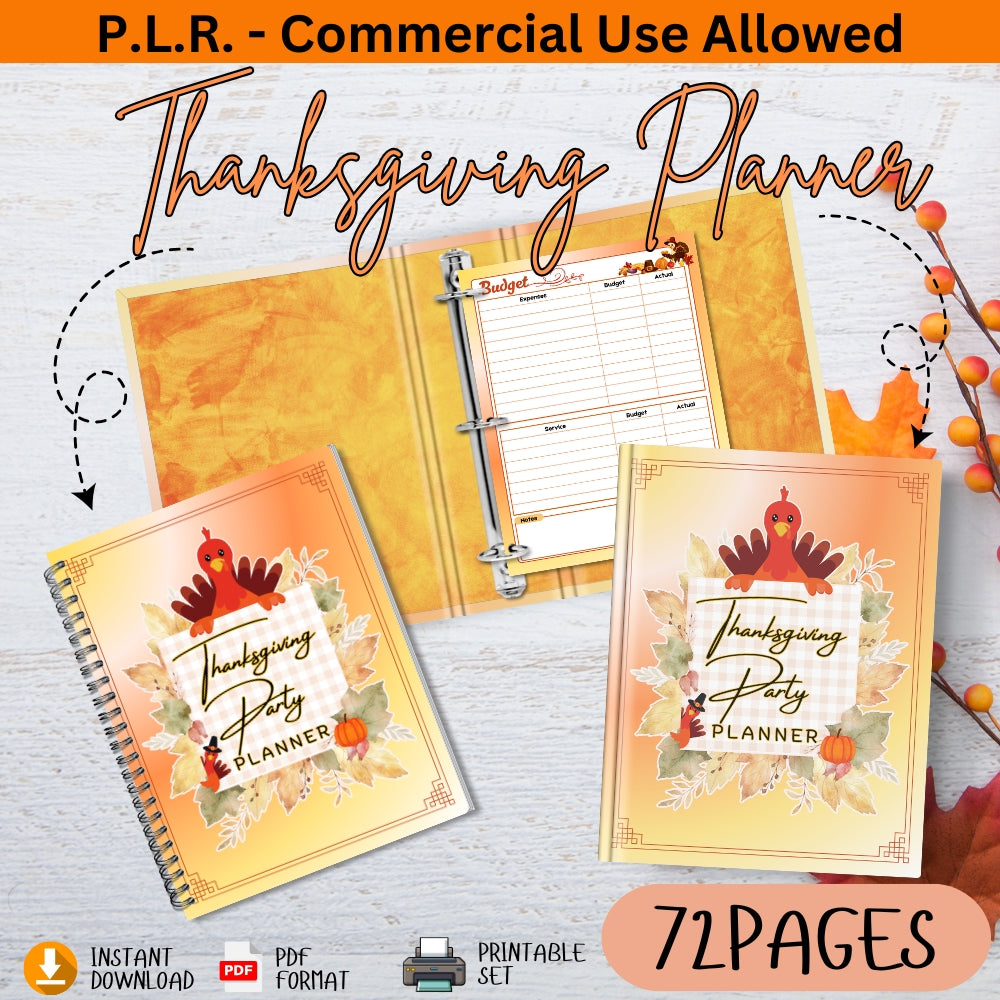 PLR Thanksgiving Party Planner