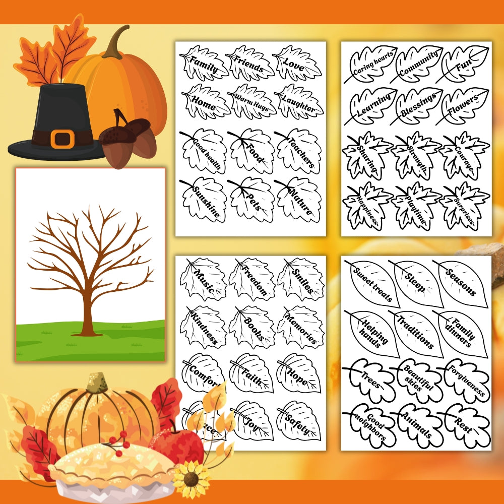 PLR Thanksgiving Thankful Tree