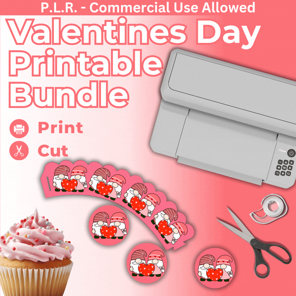 PLR Valentine's Day Printable Bundle plrprintablesstore