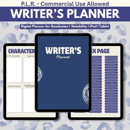 PLR Digital Writer's Planner